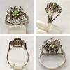Goldring Ring 585er Gold 0,30 Ct Brillant Peridot -