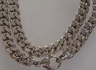 Schöne Silber Panzerkette 925 Silber Silberkette collier -