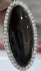 Goldschmuck Anhänger 18 kt 750er Gold mit Onyx und Brillanten 1,22 Ct Zertifikat -