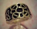 Keltisches Muster Gothic Silberring 925er Silber -
