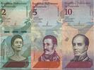 Venezuela 2,5,10 Bolivares -