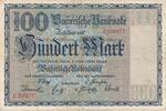 Deutsches Reich Deutschland Weimarer Republik 100 Mark Bayerische Notenbank , München, Bayern -
