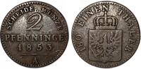 Altdeutschland/ Brandenburg-Preußen 2 Pfennig Friedrich Wilhelm IV. -