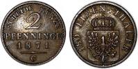 Altdeutschland/ Brandenburg-Preußen 2 Pfennig Wilhelm I. -