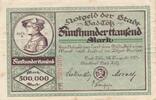 Deutsches Reich Deutschland 500 tausend Mark Notgeld Notgeldschein Bad Tölz Bayern -