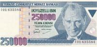 Türkiye Türkei 250000 Lira 7. Emisyon Ikiyüzelli Bin Türk Lirasi 3. Tertip -