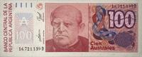 Argentinien 100 Australes Banknote -