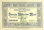 Deutschland Deutsches Reich 20 Milliarden Mark Notgeld Notgeldschein, Gutschein, Stadt Emmendingen, Baden Württemberg -