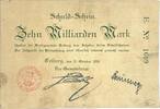 Deutschland Deutsches Reich 10 Milliarden Mark Notgeld Notgeldschein, Der Stadt Treiberg, Baden, Serie E, Stadtgemeinde -