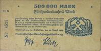Deutschland Deutsches Reich 500.000 Mark Notgeld, Waldenburg in Schleisen Niederschlesisches Steinkohlensyndikat GmbH -