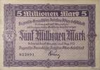 Deutschland, Deutsches Reich 5 Millionen Mark Notgeld,Notgeldschein, Schwandorf, Bayern, Bayerische Braunkohlen Industrie A.G. -