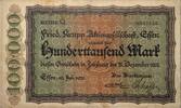 Deutschland, Deutsches Reich 100.000 Mark Notgeld, Notgeldschein, Essen, Weimar Republic -