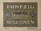 Deutschland, Deutsches Reich 50 Millionen Mark Notgeld, Notgeldschein Gutschein, Düsseldorf, Phoenix Aktien Gesellschaft für Bergbau und Hüttenberg -