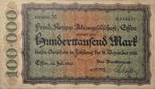 Deutschland, Deutsches Reich 100.000 Mark Notgeld, Notgeldschein, Gutschein, Essen, Fried. Krupp Aktiengesellschaft -