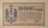 Deutschland, Deutsches Reich 10.000 Mark Notgeld, Notgeldschein, Stadt Duisburg am Rhein -
