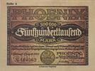 Deutschland, Deutsches Reich 500.000 Mark Gutschein, Düsseldorf, Phoenix Aktiengesellschaft für Bergbau und Hüttenbetrieb -