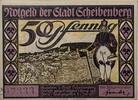 Deutschland, Deutsches Reich 50 Pfennig Notgeld, 3 Notgeldschein, Scheibenberg, Sachsen -
