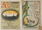 Deutschland, Deutsches Reich 25,50 Pfennig Notgeld, Notgeldschein, Nortorf, 2 Scheine -