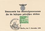 Deutschland Drittes Reich, Deutsches Reich AK Propaganda Ansichtskarte Postkarte Amtsantritt des Generalgouverneurs für die besetzten polnischen Gebiete, Krakau -
