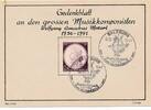 Deutschland Drittes Reich, Österreich AK Gedenkblatt an den grossen Musikkomponisten Wolfgang Amadeus Mozart,1756-1791, Salzburg -