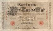 Deutsches Reich Deutschland 1000 Mark Reichsbanknote Serie: A, Udr. Bst. M -