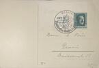 Deutschland, Drittes Reich Postkarte, Propaganda Stempel Berlin , staatstreffen Mussolini Hitler -