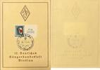 Drittes Reich, Deutschland Brief, Postkarte Breslau, 12. Deutsches Sängerbundesfest -