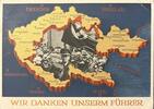 Drittes Reich, Deutschland Postkarte, Propaganda Wir danken unserem Führer -
