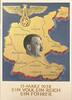Drittes Reich, Deutschland Postkarte, Propaganda 13. März 1938, Ein Volk, ein Reich, ein Führer -