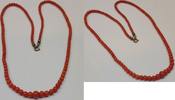 Feine Korallenkette Koralle Korallencollier Korallenschmuck Kette Collier -