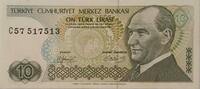 Türkei 10 Lira Banknote, E7, I. Tertip -
