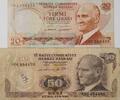 Türkei 20, 50 Lira Banknote, E6 4. Tertip, E6 1. Tertip -