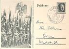 Drittes Reich, Deutschland Postkarte, Propaganda, Ganzsache Nürnberg, Reichsparteitag der NSDAP -