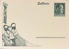 Drittes Reich, Deutschland Postkarte, Ganzsache -