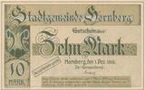 Deutsches Reich Deutschland 10 Mark Notgeldschein, BAden Hornberg -