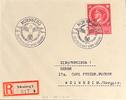 Drittes Reich, Deutschland Briefumschlag mit Briefmarke Nürnberg, Deutschland wird Siegen! -