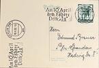 Drittes Reich, Deutschland Postkarte mit Briefmarke Berlin -
