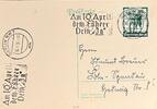 Drittes Reich, Deutschland Postkarte mit Briefmarke Berlin -