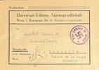 Drittes Reich, Deutschland Postkarte Wien -