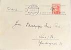 Drittes Reich, Deutschland Postkarte mit Briefmarke Wien -