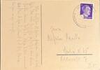 Drittes Reich, Deutschland Postkarte mit Briefmarke Greifswald -