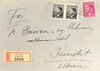 Drittes Reich, Deutschland Briefumschlag mit Briefmarke Prag -