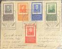 Drittes Reich, Deutschland Anlasskarte mit Briefmarke Budapest, Ungarn -