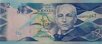 Barbados 2 Dollars Banknote -