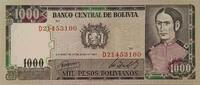 Bolivien 1000 Bolivianos Banknote -