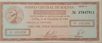 Bolivien 100000 Bolivianos Banknote -