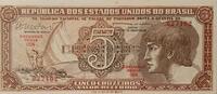 Brasilien 5 Cruzeiros Banknote -