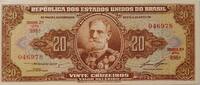 Brasilien 20 Cruzeiros Banknote -
