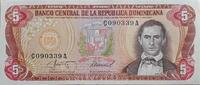 Dominikanische Republik 5 Pesos Oro Banknote -