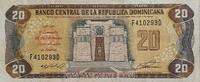 Dominikanische Republik 20 Pesos Oro 1992 Banknote II+ 6.06 £ Tax included +  5.20 £ shipping